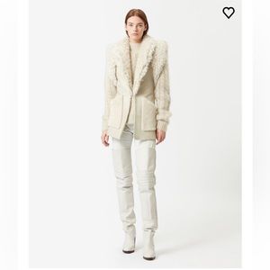 ISABEL MARANT GILET BRYANA size 42 shearling fur jacket vest